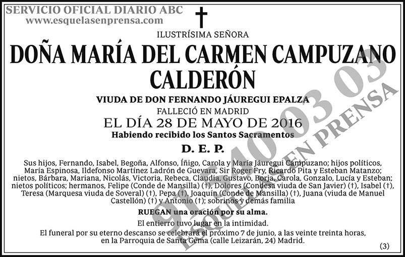 María del Carmen Campuzano Calderón